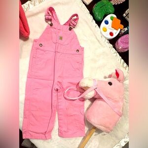 Carhartt Pink Kids Overalls